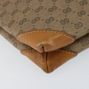 GUCCI Micro GG Supreme Shoulder Bag PVC Beige Gold Auth BA7969-11