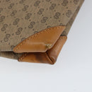 GUCCI Micro GG Supreme Shoulder Bag PVC Beige Gold Auth BA7969-13