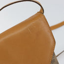 GUCCI Micro GG Supreme Shoulder Bag PVC Beige Gold Auth BA7969-14