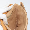 GUCCI Micro GG Supreme Shoulder Bag PVC Beige Gold Auth BA7969-19