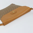 GUCCI Micro GG Supreme Shoulder Bag PVC Beige Gold Auth BA7969-6