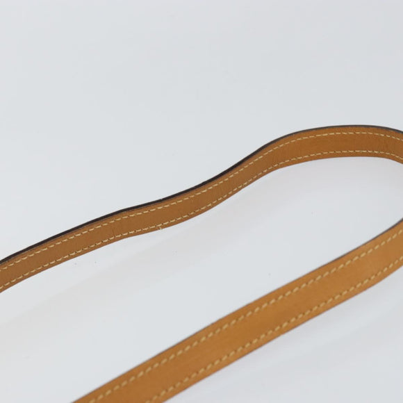 GUCCI Micro GG Supreme Shoulder Bag PVC Beige Gold Auth BA7969