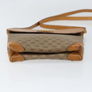 GUCCI Micro GG Supreme Shoulder Bag PVC Beige Gold Auth BA7969-9