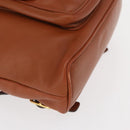 GUCCI Bamboo Backpack Leather Brown Gold 003 2058 0030 Auth BA7970-14