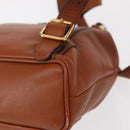 GUCCI Bamboo Backpack Leather Brown Gold 003 2058 0030 Auth BA7970-17