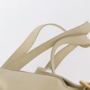 GUCCI Bamboo Backpack Leather White Gold 003 2058 0030 Auth BA7971-11