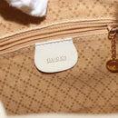 GUCCI Bamboo Backpack Leather White Gold 003 2058 0030 Auth BA7971-19
