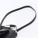 GUCCI Hand Bag Leather 2way Black Silver Auth BA7972-10