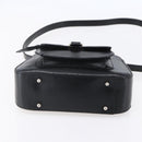 GUCCI Hand Bag Leather 2way Black Silver Auth BA7972-11