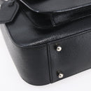 GUCCI Hand Bag Leather 2way Black Silver Auth BA7972-13