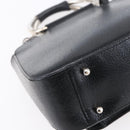 GUCCI Hand Bag Leather 2way Black Silver Auth BA7972-15