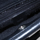 GUCCI Hand Bag Leather 2way Black Silver Auth BA7972-17