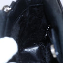 GUCCI Hand Bag Leather 2way Black Silver Auth BA7972-21