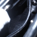 GUCCI Hand Bag Leather 2way Black Silver Auth BA7972-22