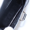 GUCCI Hand Bag Leather 2way Black Silver Auth BA7972-24