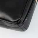 GUCCI Shoulder Bag Leather Black Gold Auth BA7973-13