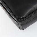 GUCCI Shoulder Bag Leather Black Gold Auth BA7973-14