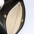 GUCCI Shoulder Bag Leather Black Gold Auth BA7973-22