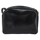 GUCCI Shoulder Bag Leather Black Gold Auth BA7973-3
