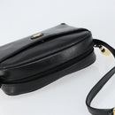 GUCCI Shoulder Bag Leather Black Gold Auth BA7973-6