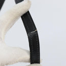 GUCCI Shoulder Bag Leather Black Gold Auth BA7973-9