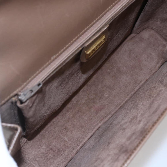 GUCCI Shoulder Bag Leather Beige Gold 001 099 0622 Auth BA7974