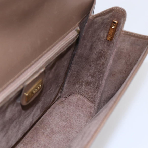 GUCCI Shoulder Bag Leather Beige Gold 001 099 0622 Auth BA7974