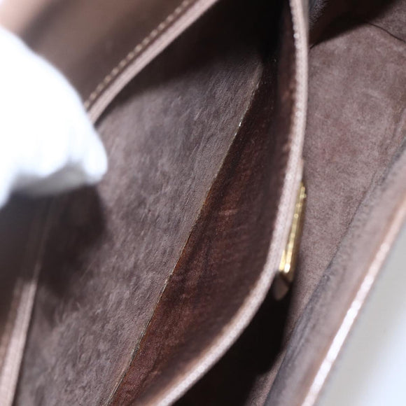 GUCCI Shoulder Bag Leather Beige Gold 001 099 0622 Auth BA7974