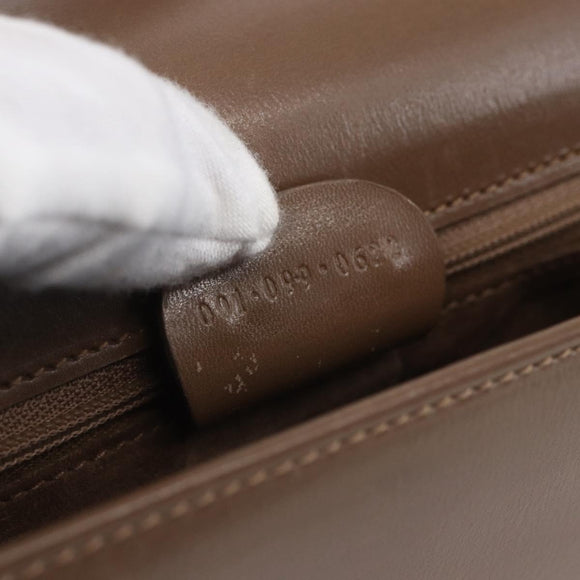 GUCCI Shoulder Bag Leather Beige Gold 001 099 0622 Auth BA7974