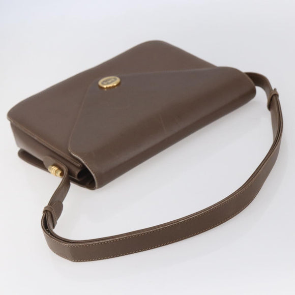 GUCCI Shoulder Bag Leather Beige Gold 001 099 0622 Auth BA7974