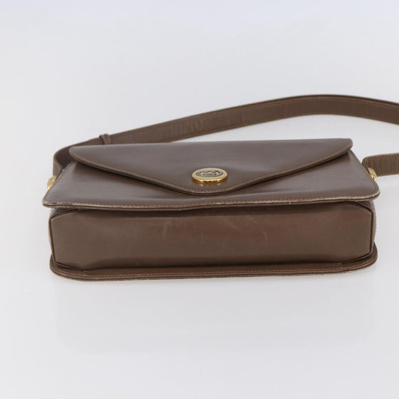 GUCCI Shoulder Bag Leather Beige Gold 001 099 0622 Auth BA7974