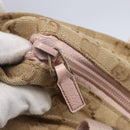 GUCCI GG Canvas Sherry Line Tote Bag Beige Gold 131233 Auth BA7975-10