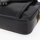 GUCCI Shoulder Bag Leather Black Gold Auth BA7977-10