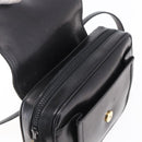 GUCCI Shoulder Bag Leather Black Gold Auth BA7977-15