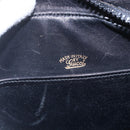GUCCI Shoulder Bag Leather Black Gold Auth BA7977-16