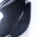 GUCCI Shoulder Bag Leather Black Gold Auth BA7977-21