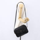 GUCCI Shoulder Bag Leather Black Gold Auth BA7977-22