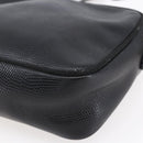 Salvatore Ferragamo Vala Shoulder Bag Leather Black Gold Auth BA7980-15