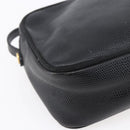 Salvatore Ferragamo Vala Shoulder Bag Leather Black Gold Auth BA7980-16