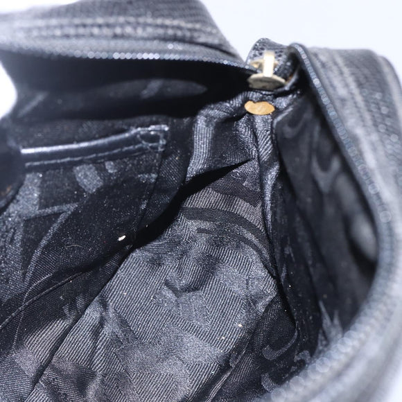 Salvatore Ferragamo Vala Shoulder Bag Leather Black Gold Auth BA7980