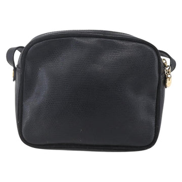 Salvatore Ferragamo Vala Shoulder Bag Leather Black Gold Auth BA7980 - 0