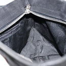 Salvatore Ferragamo Vala Hand Bag Suede Black Gold Auth BA7982-18