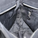 Salvatore Ferragamo Vala Hand Bag Suede Black Gold Auth BA7982-19