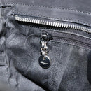 Salvatore Ferragamo Vala Hand Bag Suede Black Gold Auth BA7982-20