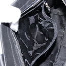 Salvatore Ferragamo Vala Hand Bag Suede Black Gold Auth BA7982-21