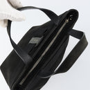 Salvatore Ferragamo Vala Hand Bag Suede Black Gold Auth BA7982-6