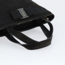Salvatore Ferragamo Vala Hand Bag Suede Black Gold Auth BA7982-7