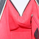 Salvatore Ferragamo Gancini Tote Bag Leather Black Silver Auth BA7983-19