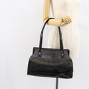 Salvatore Ferragamo Gancini Tote Bag Leather Black Silver Auth BA7983-22