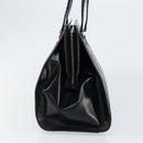 Salvatore Ferragamo Gancini Tote Bag Leather Black Silver Auth BA7983-3